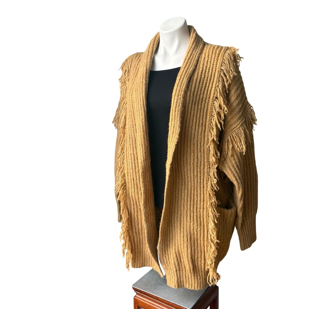 Anthropologie Amanza Fringed Cardigan, Sz XS/S - Picture 5 of 15